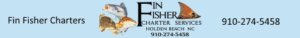 Holden Beach fishing charters by Fin-Fisher Charters since 1995 for flounder, crabbing, family cruising, 910-274-5458